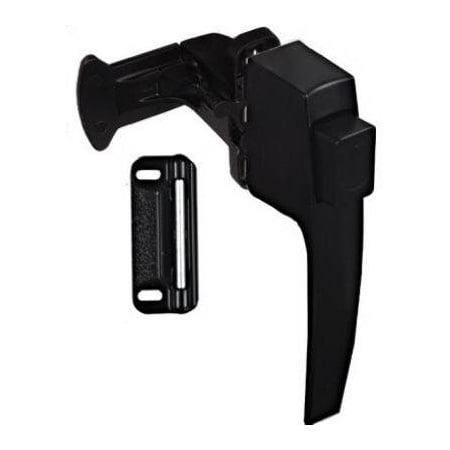 National Hardware Sat BLK Push Latch N178-392